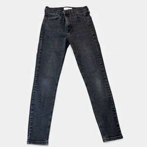 Topshop Black Dark Gray Jamie Skinny Jeans Women’s Size 29